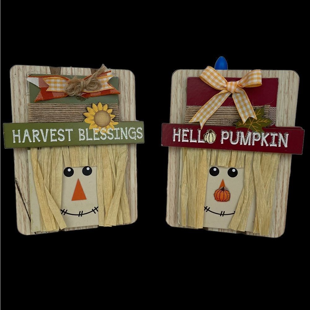 2/$20 AUTUMN AND HALLOWEEN SCARECROW WISHES